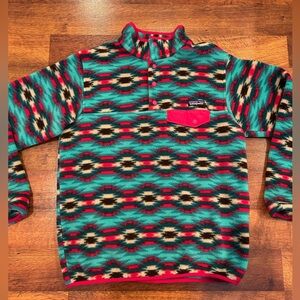 Patagonia Synchilla Snap-T Fleece Pullover Wild Desert Beryl Green Size Medium